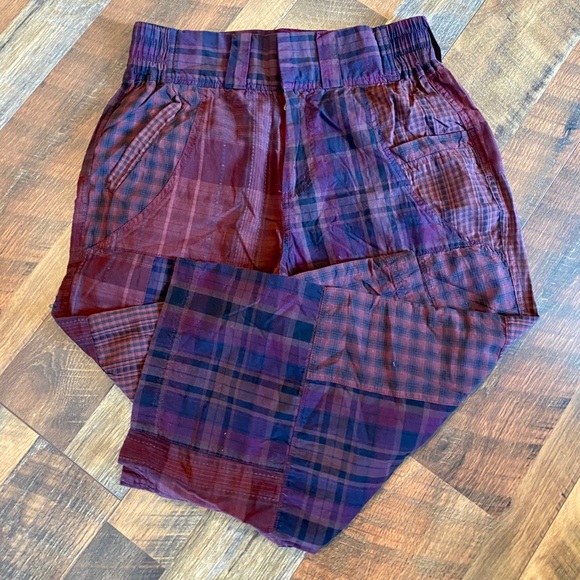 URBAN OUTFITTERS Anna Patchwork Plaid Cropped Pant - Picture 6 of 11